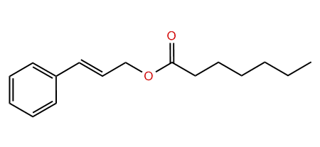 3-Phenyl-2-propenyl heptanoate